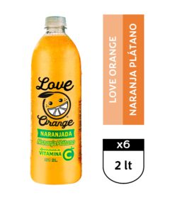 Love Orange Naranja Plátano 6 x 2 Lt